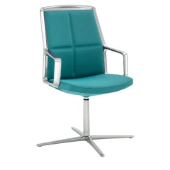 ADELE BLUE-GREEN MEETING CHAIR #1 di ORLANDINIDESIGN