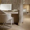 Adele Sedia in Tessuto Beige e Pelle