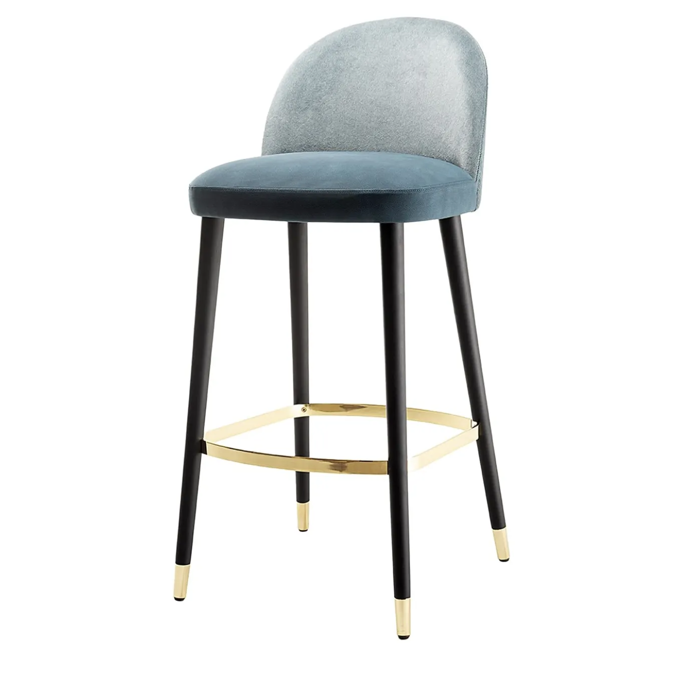 AES 898 Sgabello da bar azzurro di Claudio Perin - Collezione Tekhne