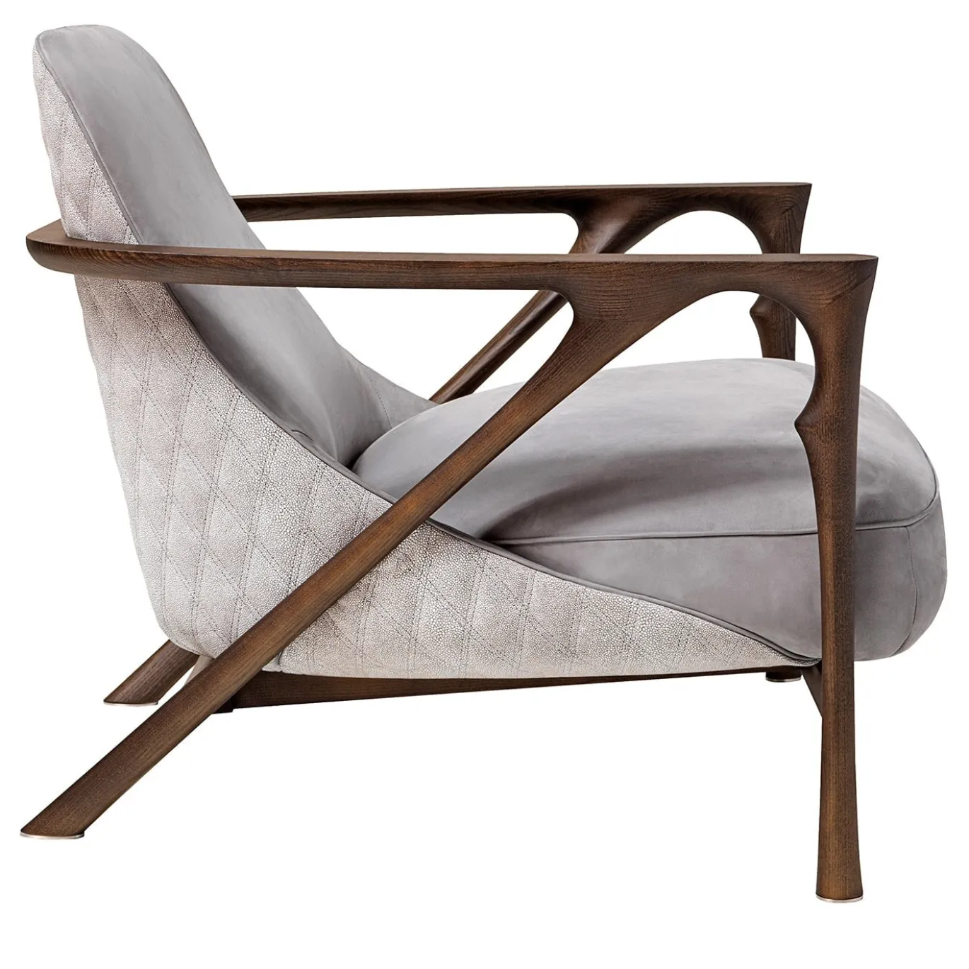 Alya Poltrona Lounge in Pelle Nabuk