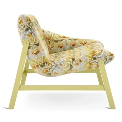 Amaca con sedia a sdraio con motivo beige e verde di Debonademeo Studio