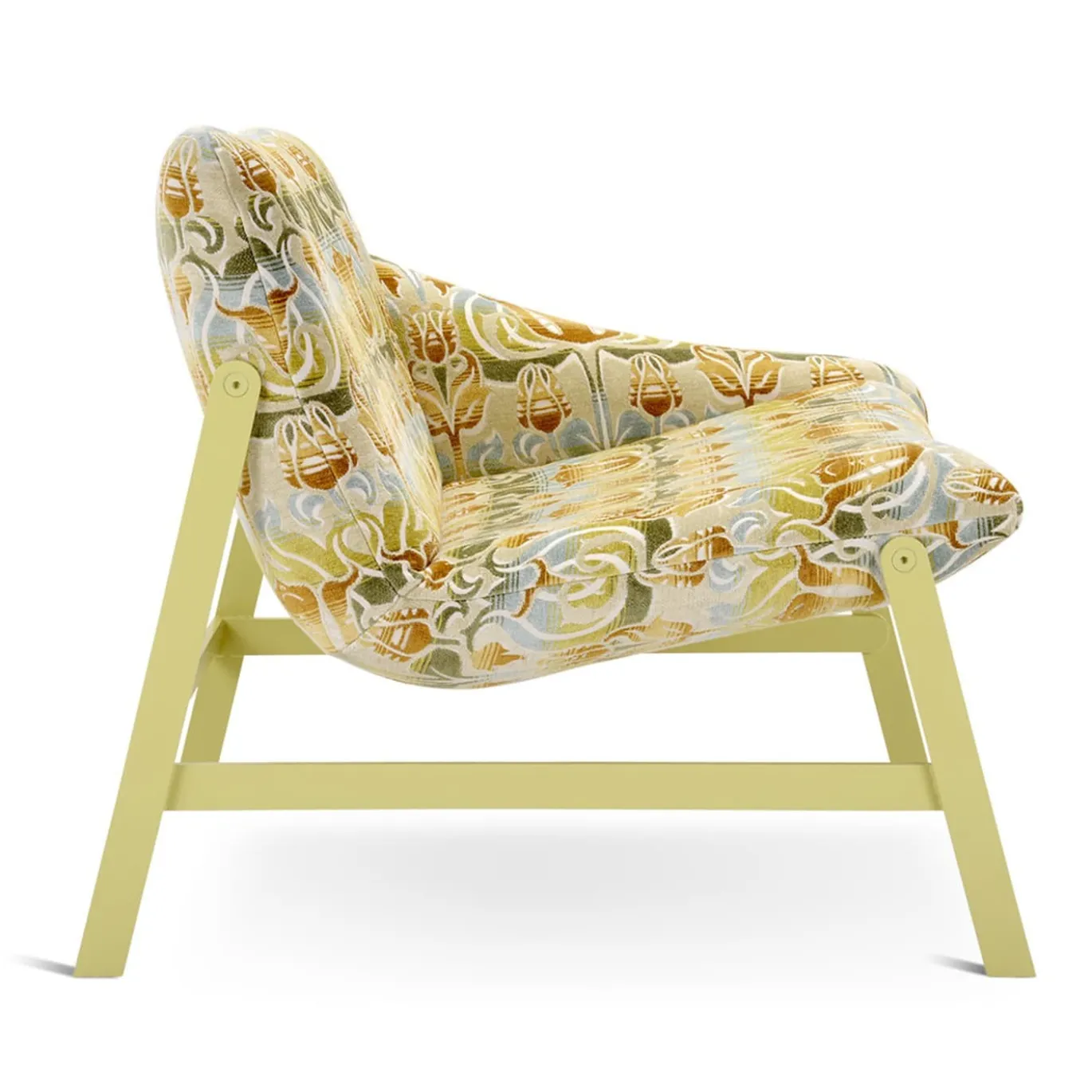 Amaca con sedia a sdraio con motivo beige e verde di Debonademeo Studio