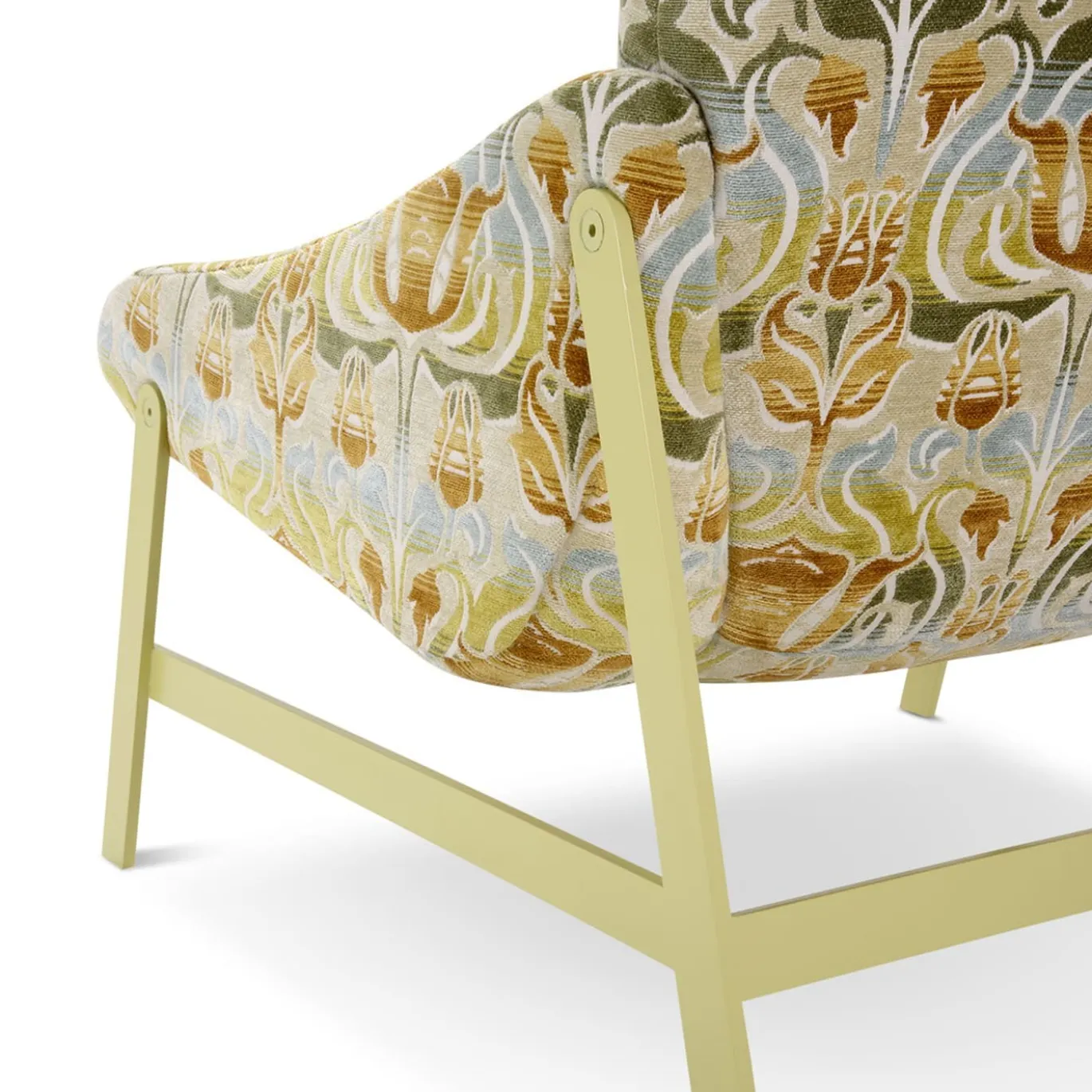 Amaca con sedia a sdraio con motivo beige e verde di Debonademeo Studio