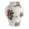 Amalfi Vaso in porcellana anfora con foglie e agrumi H27Cm