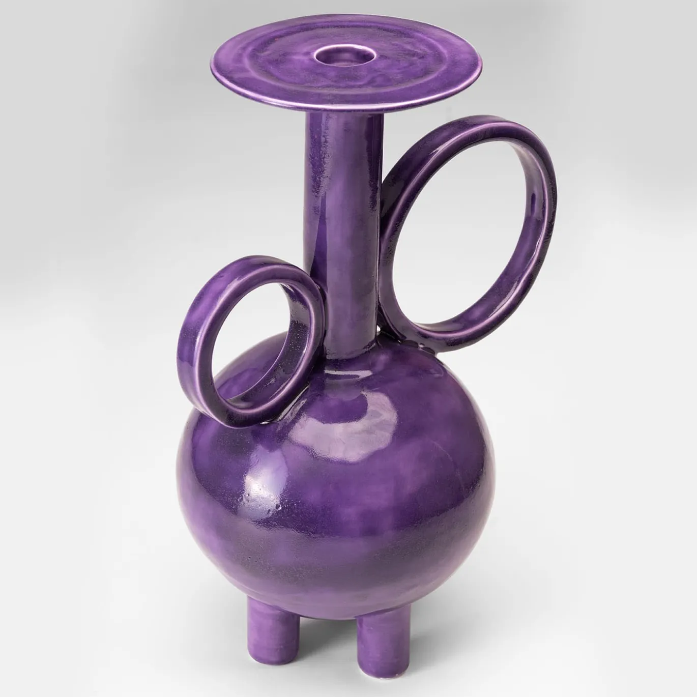 Anfora alta in ceramica Algoritmo Cardinal Purple