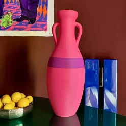 Anfora Giulio Cesare XL rosa e viola