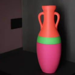 Anfora Giulio Cesare XL verde fucsia e arancio