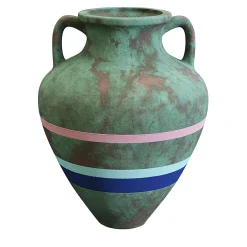 Anfora Nettuno Light Pink con finitura bronzo invecchiato
