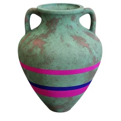 Anfora Nettuno Pink con finitura bronzo invecchiato