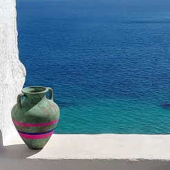 Anfora Nettuno Pink con finitura bronzo invecchiato