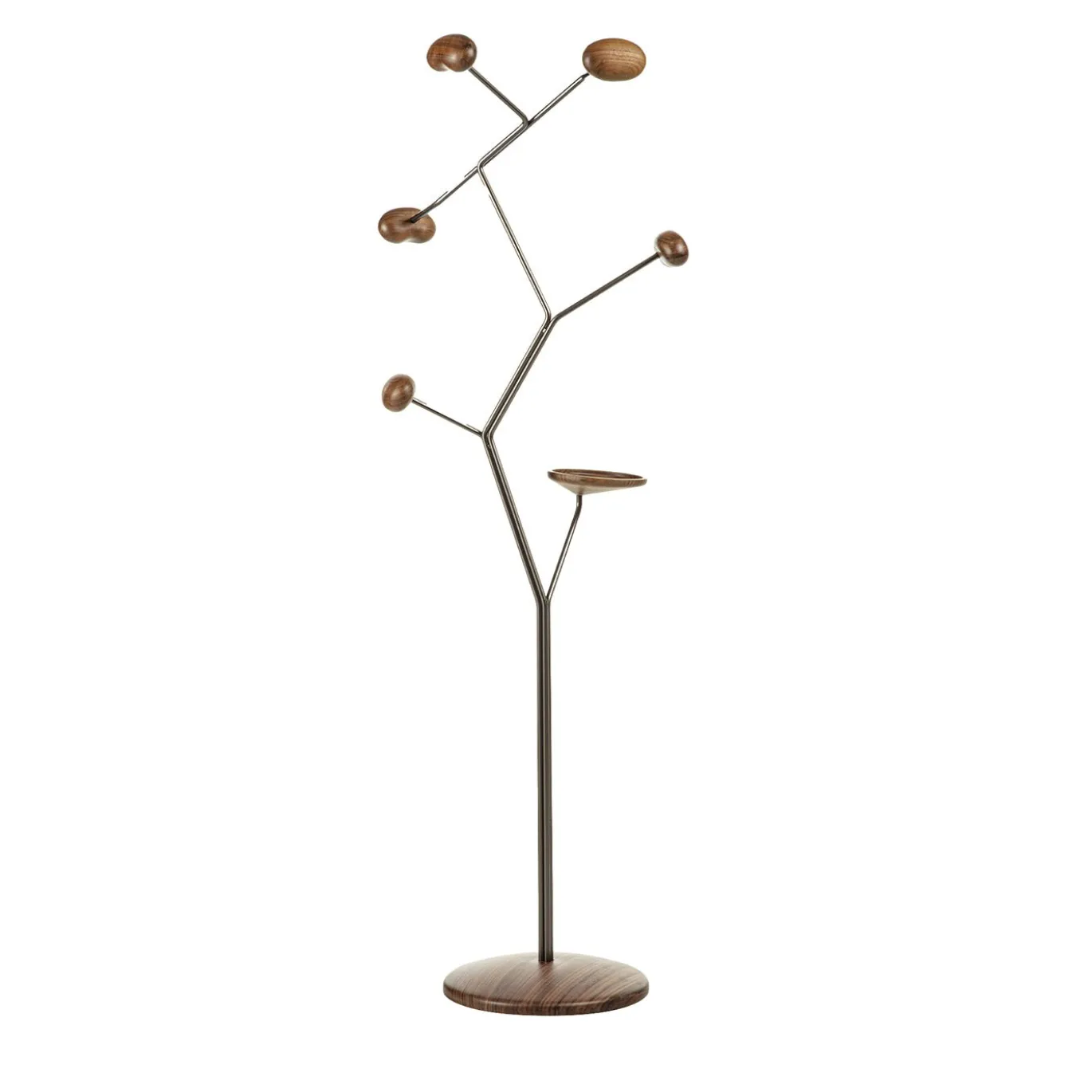 Appendiabiti in metallo e legno marrone Seed