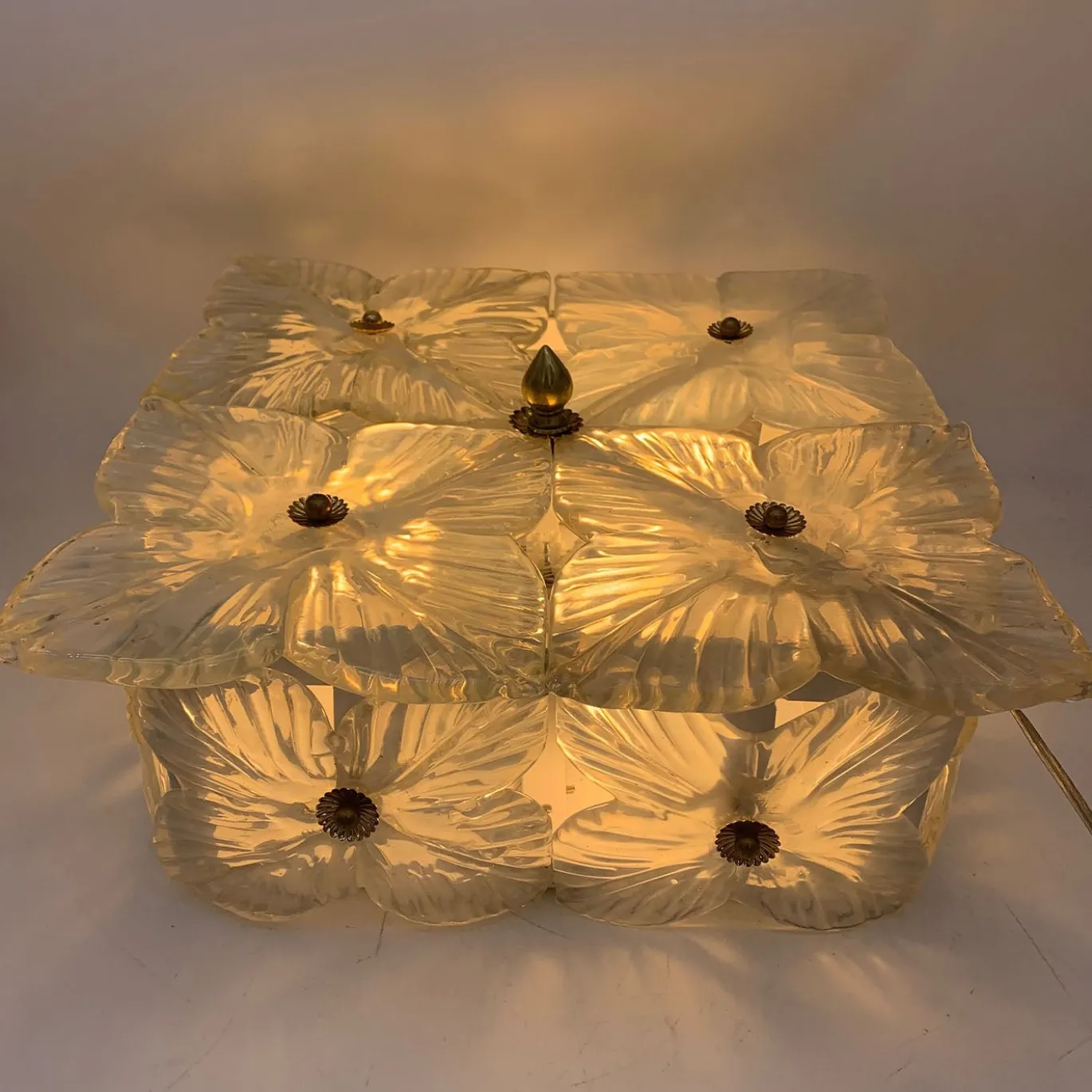 Applique con fiori di Murano