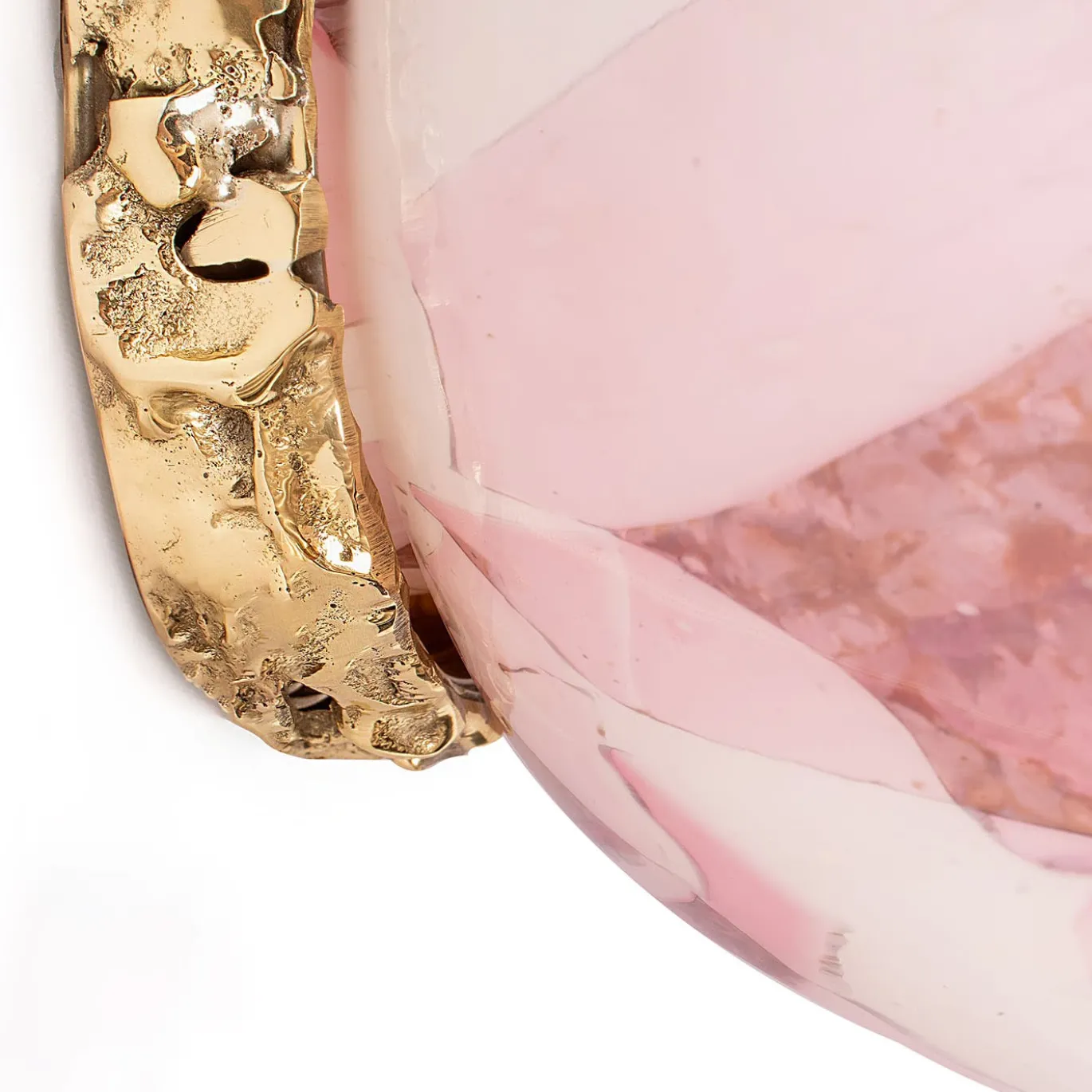 Applique Crown in Vetro di Murano Rosa
