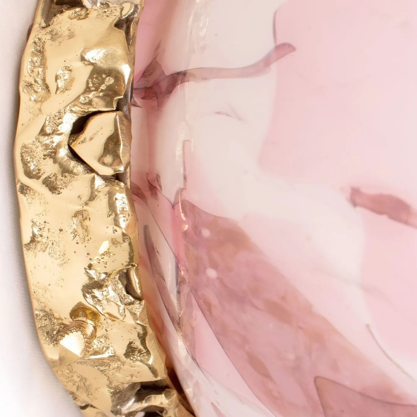 Applique Crown in Vetro di Murano Rosa