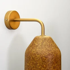 Applique da muro LAAB Small con foglie di Ginkgo e dettagli in bronzo
