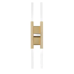 Applique da parete Ekle in oro spazzolato