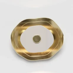 Applique da parete Floret grande in oro