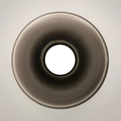 Applique da parete in vetro grigio acciaio Lounge