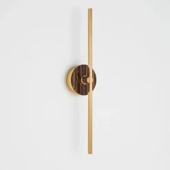 Applique Essential/ Elite Stick in ottone lucido e occhio di tigre