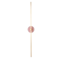 Applique Essential Grand Stick in ottone satinato e onice rosa