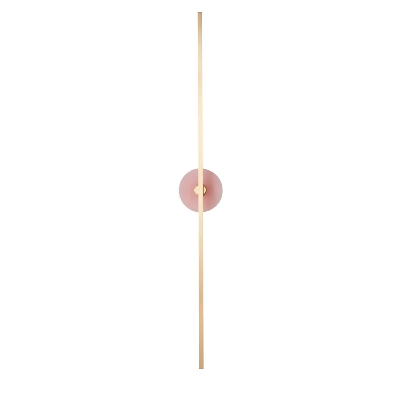 Applique Essential Grand Stick in ottone satinato e onice rosa