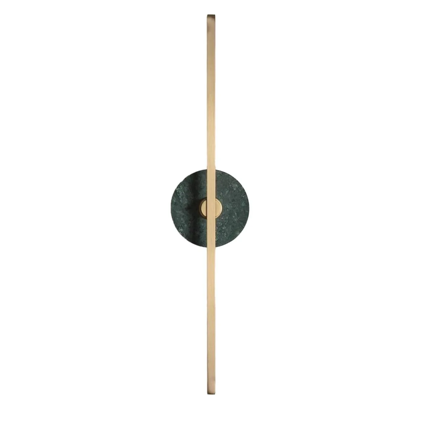 Applique Essential Stick in ottone satinato e marmo verde Guatemala