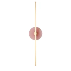 Applique Essential Stick in ottone satinato e onice rosa