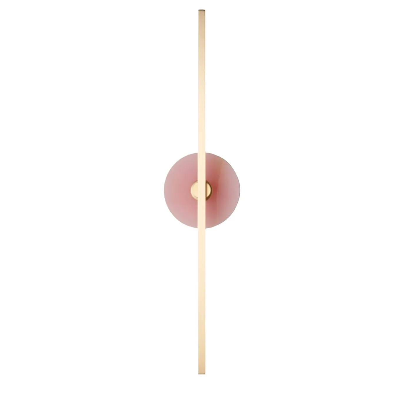 Applique Essential Stick in ottone satinato e onice rosa