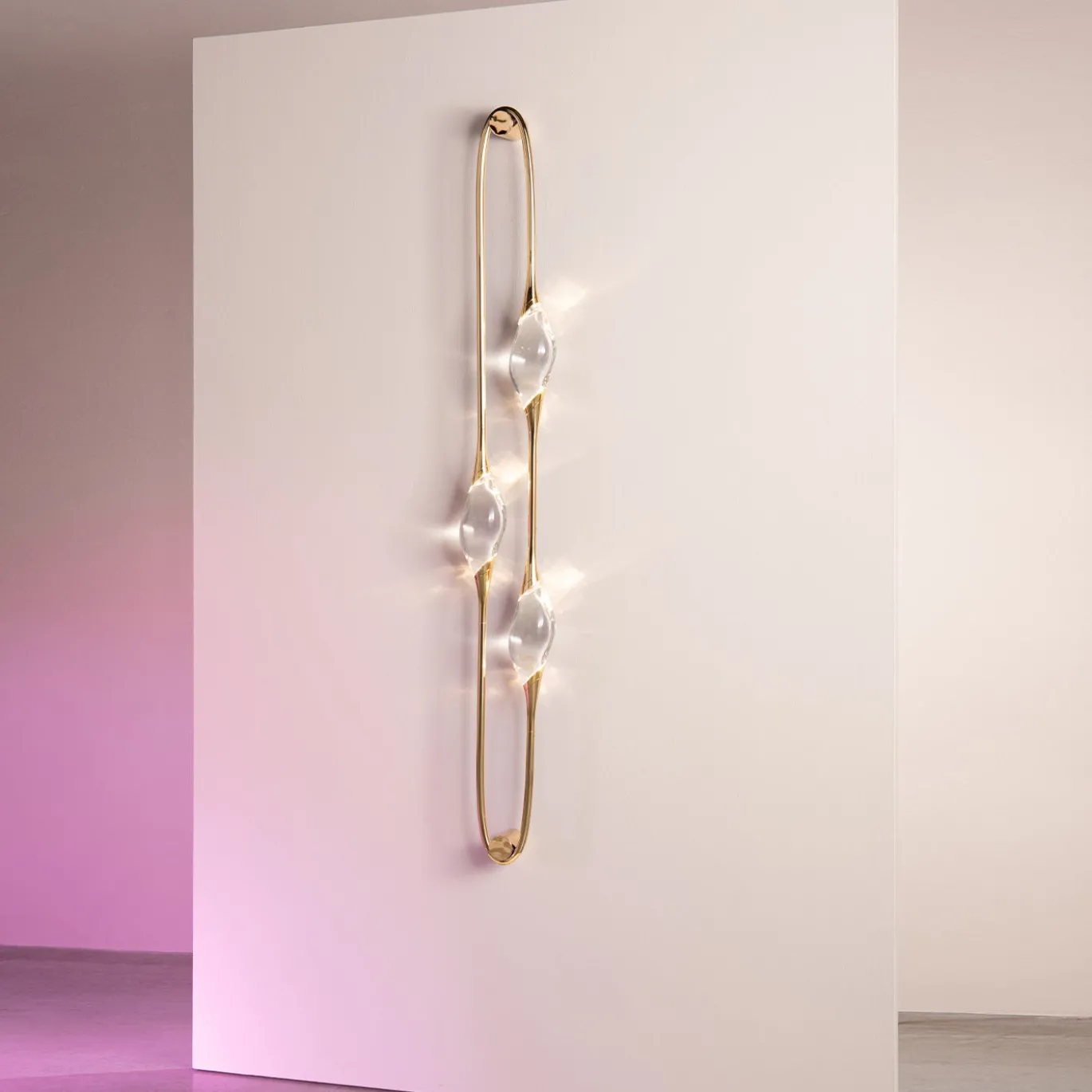 Applique Il Pezzo 12 a 3 Luci in Ottone Oro