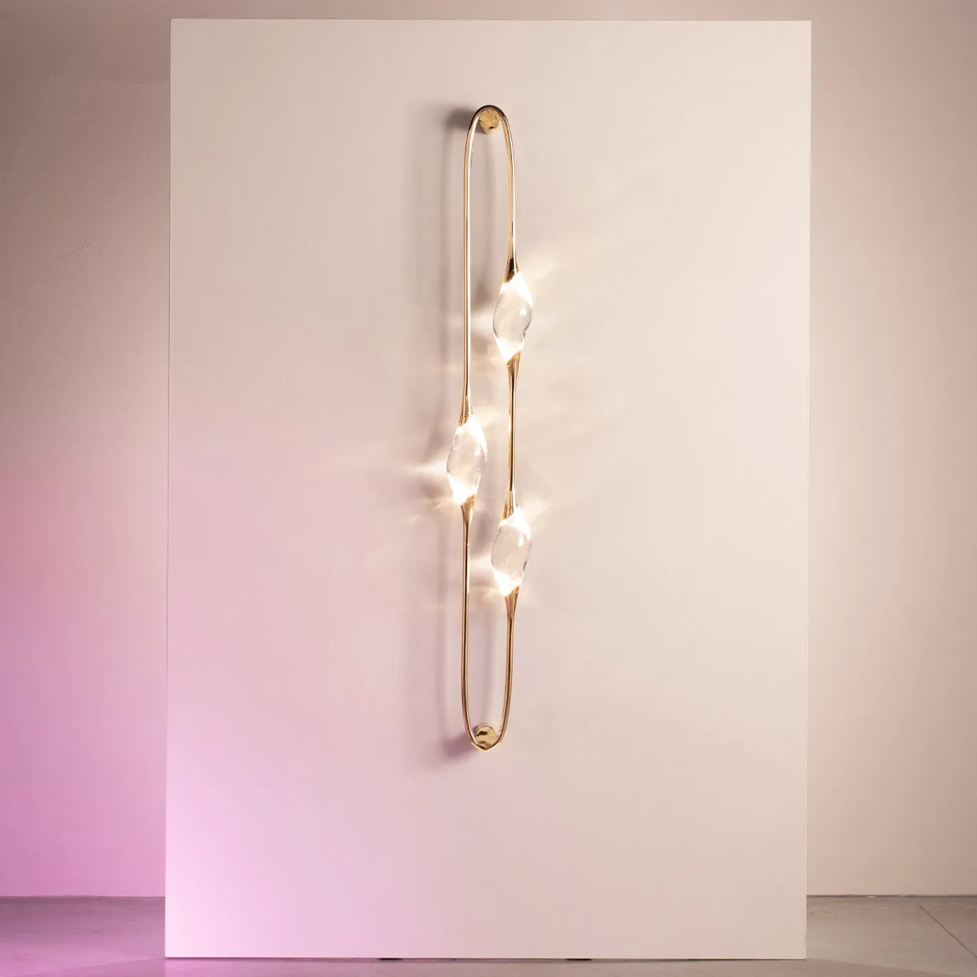Applique Il Pezzo 12 a 3 Luci in Ottone Oro