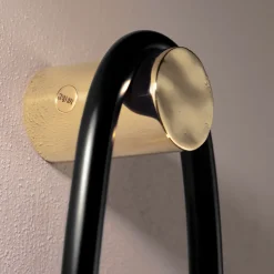 Applique Il Pezzo 12 a 3 luci in ottone nero e oro
