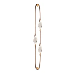 Applique Il Pezzo 12 a 3 luci in ottone bronzo e oro