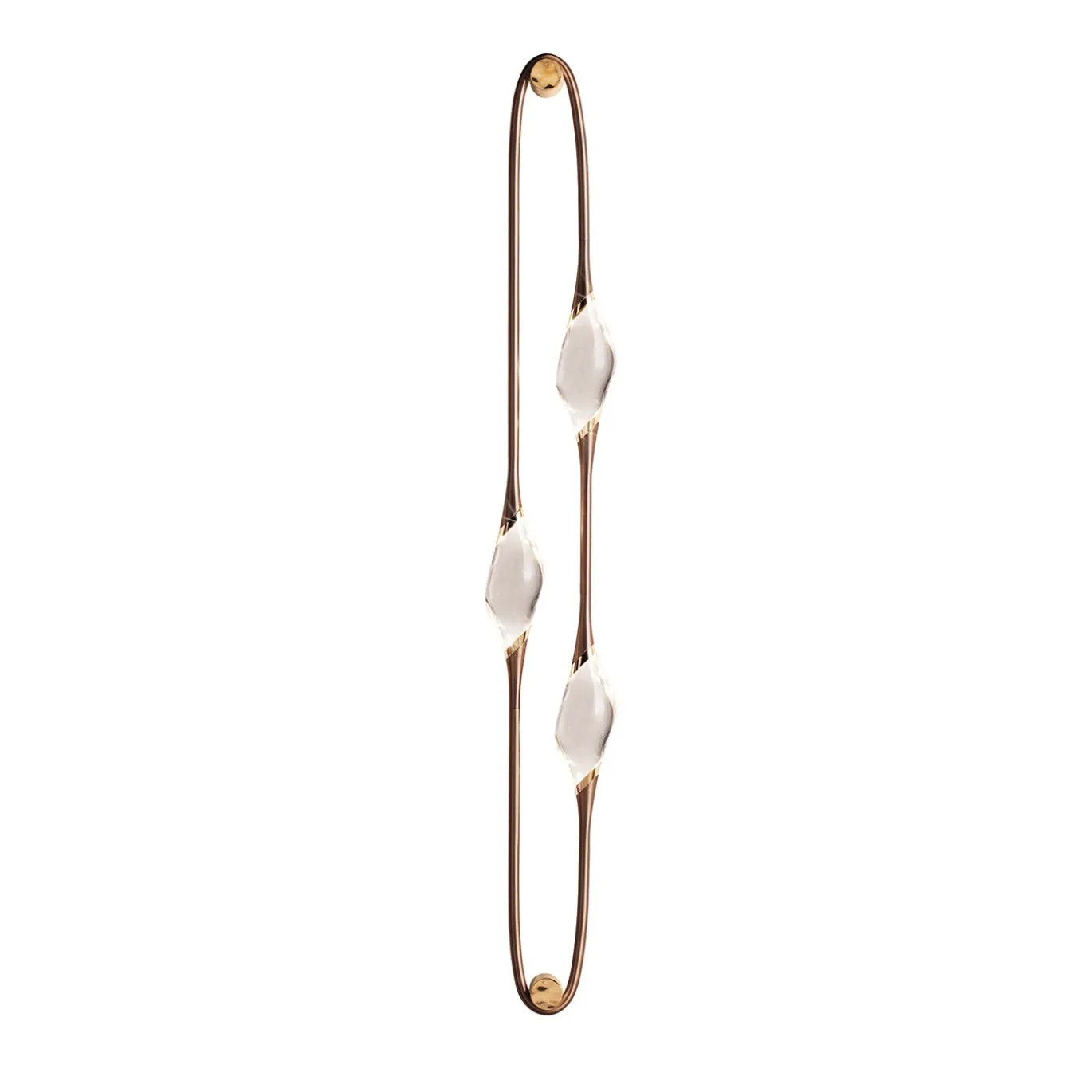 Applique Il Pezzo 12 a 3 luci in ottone bronzo e oro