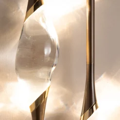 Applique Il Pezzo 12 a 3 luci in ottone bronzo e oro