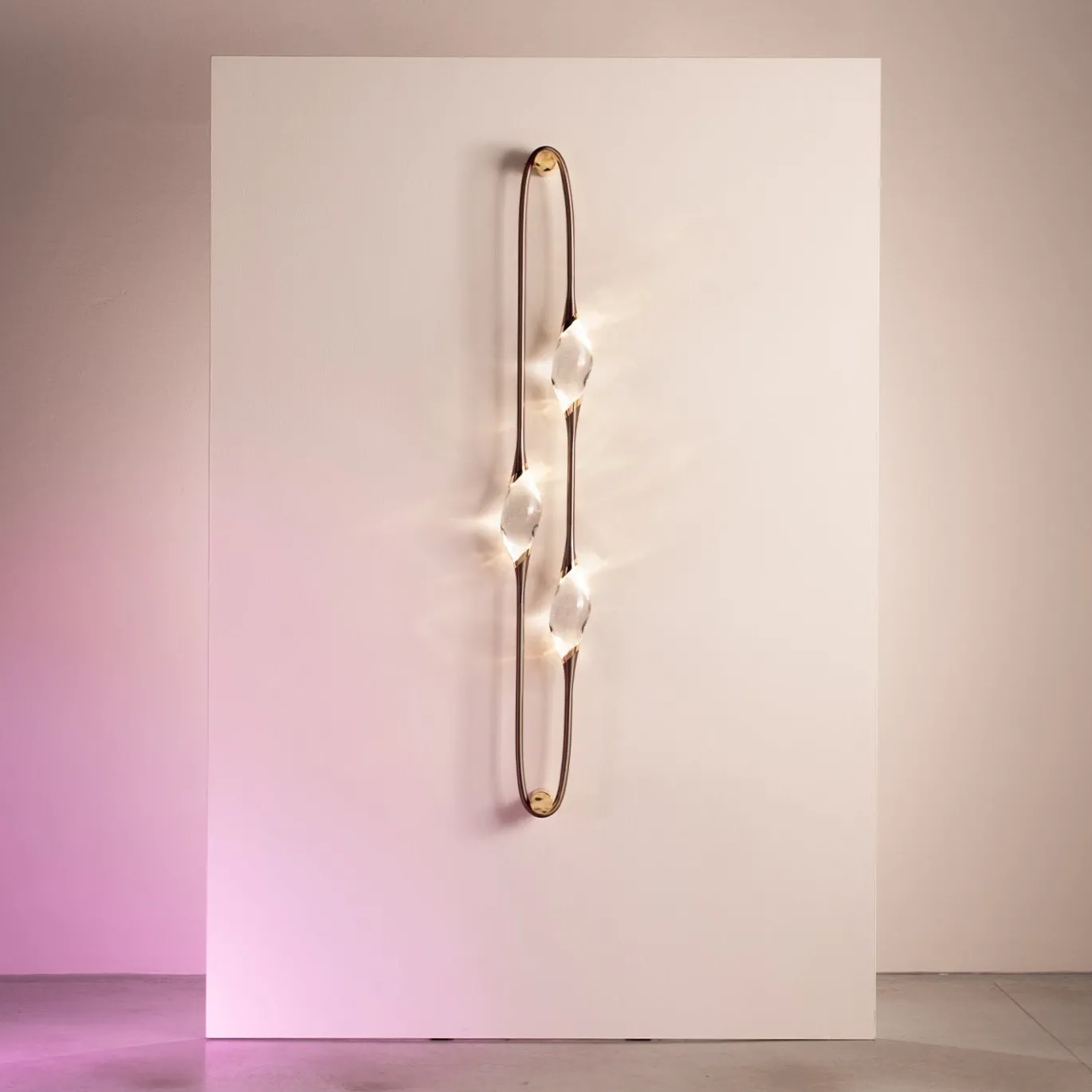 Applique Il Pezzo 12 a 3 luci in ottone bronzo e oro