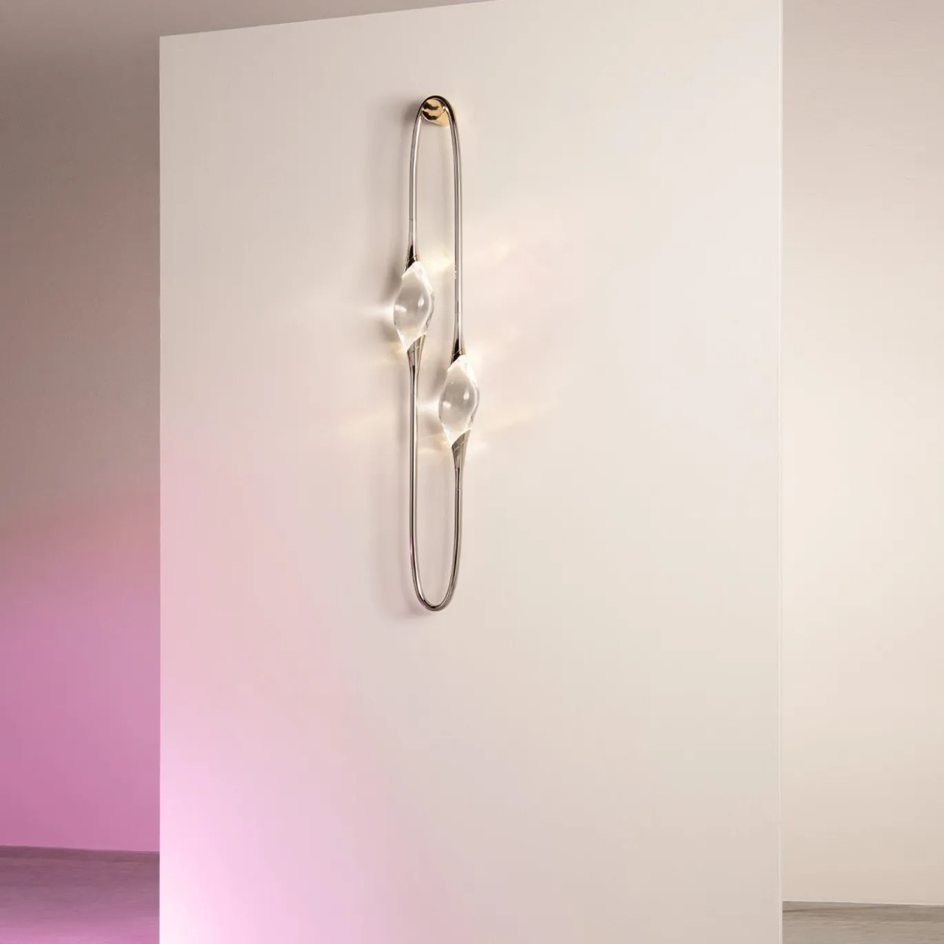 Applique Il Pezzo 12 in Ottone con Finitura Nichel