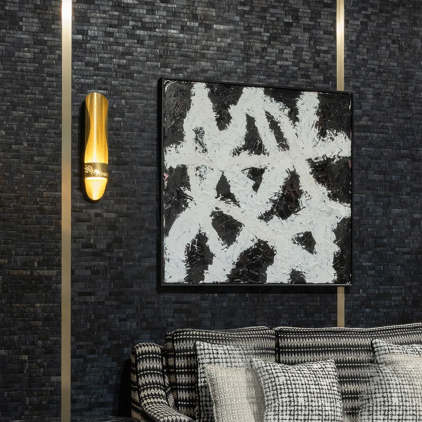 APPLIQUE JIRO' IN OTTONE CON FINITURA CHAMPAGNE - PONT DES ARTS PARIGI