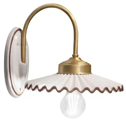 Applique L'Aquila C012 in ceramica bianca