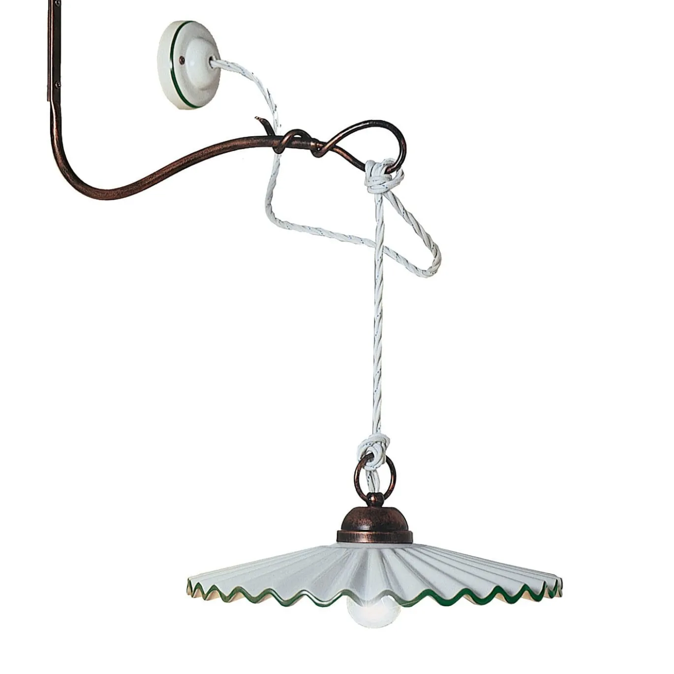 Applique L'Aquila C661 in Ceramica Bianca