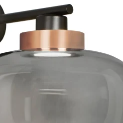 Applique Legier in vetro fumé di Corrado Dotti