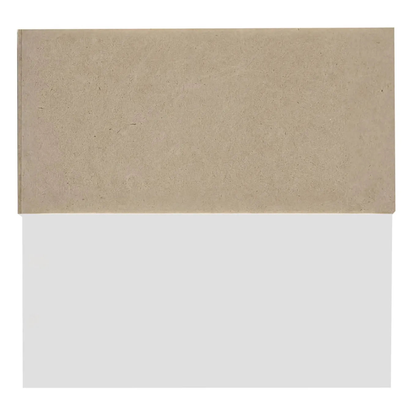 Applique Modulare L in ferro con finitura bianca e pietra beige