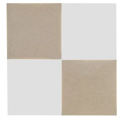 Applique Modulare X in ferro con finitura bianca e pietra beige