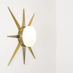 Applique/Plafoniera Solare Windrose in Ottone Bianco