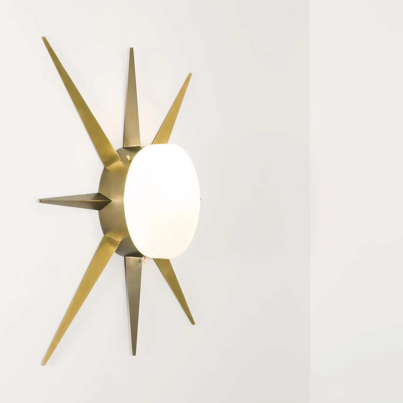 Applique/Plafoniera Solare Windrose in Ottone Bianco