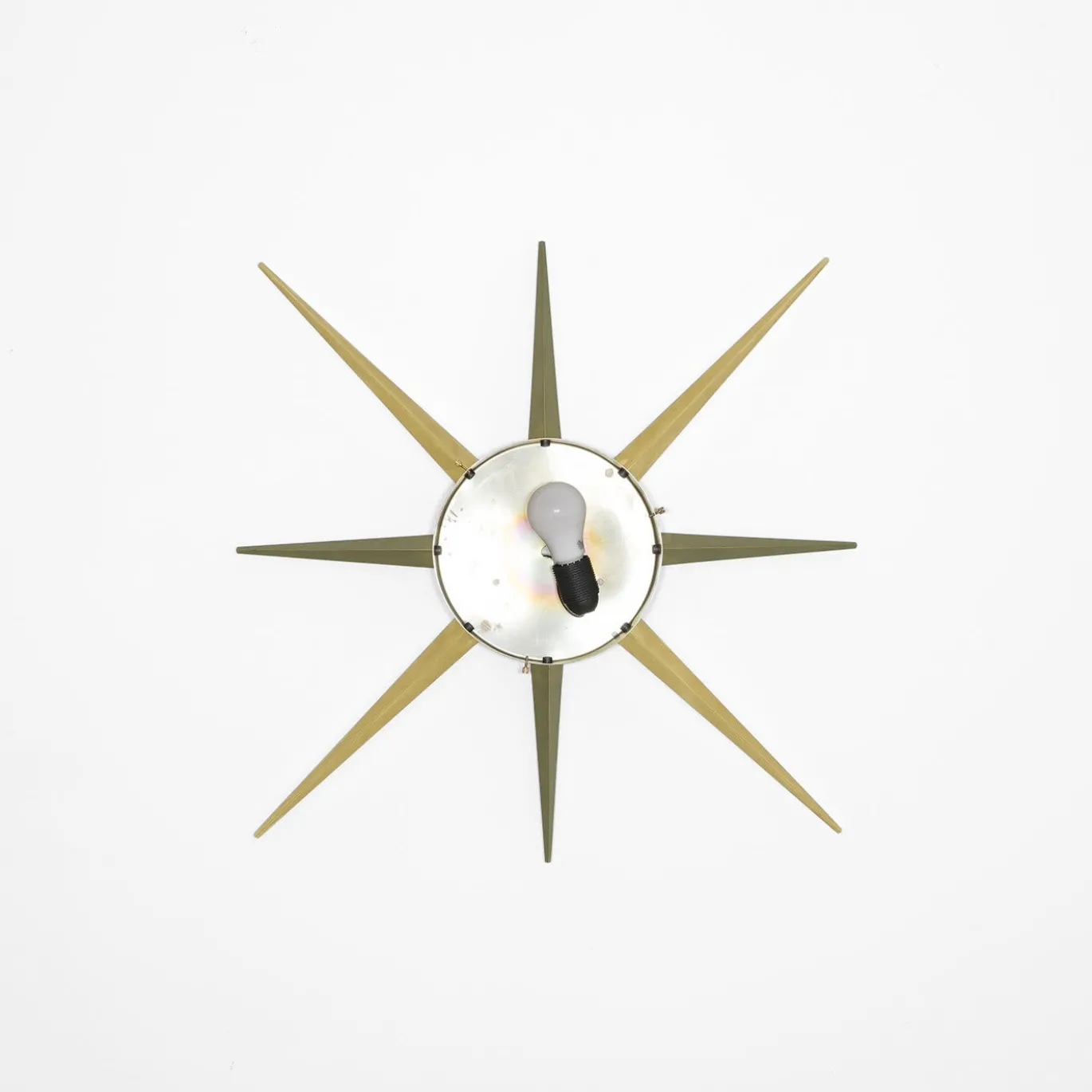 Applique/Plafoniera Solare Windrose in Ottone Bianco
