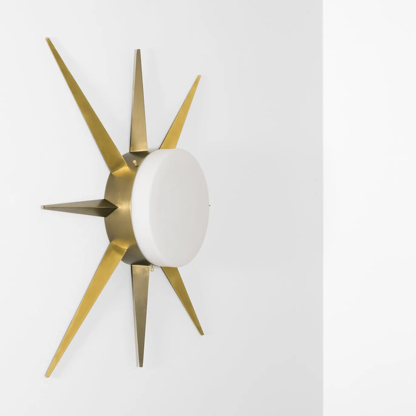 Applique/Plafoniera Solare Windrose in Ottone Bianco