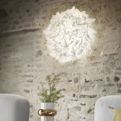 Applique/Plafoniera Veli Foliage Bianca
