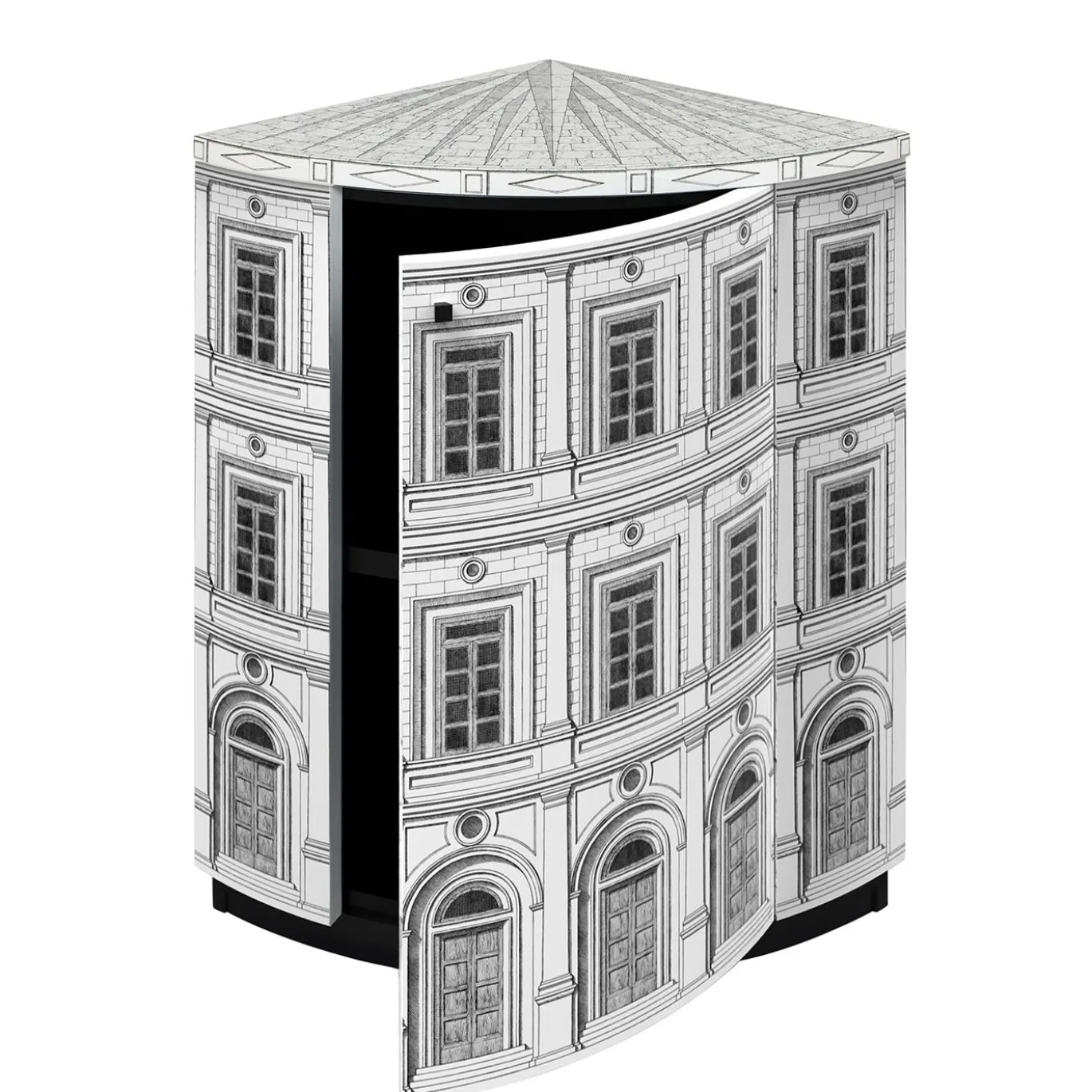 Architettura Armadio ad angolo bianco e nero