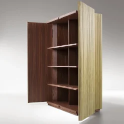 Armadietto Canneto in ottone spazzolato di Adriano Design
