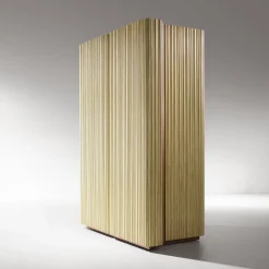 Armadietto Canneto in ottone spazzolato di Adriano Design
